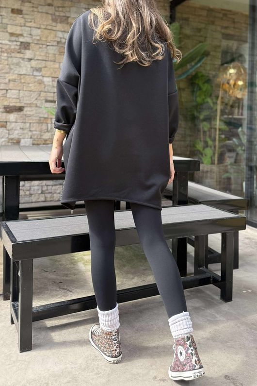 The Soft Tech Jersey Zippy Sweatshirt Black